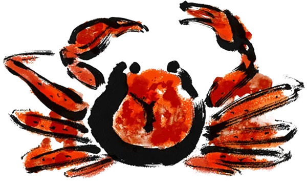 浜坂特選の魚 かにイラスト